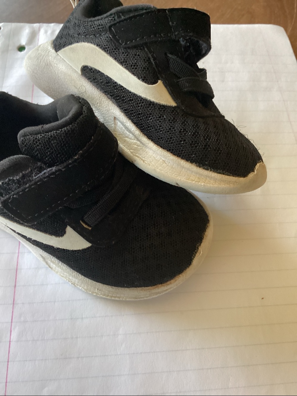Nike Kids Black and Pink Athletic Sneakers - Picture 2 of 9